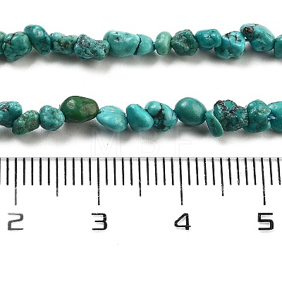 Natural HuBei Turquoise Beads Strands G-B089-B01-01-1