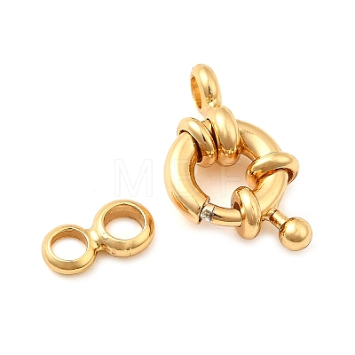 Brass Spring Ring Clasps KK-D407-01G-A-1