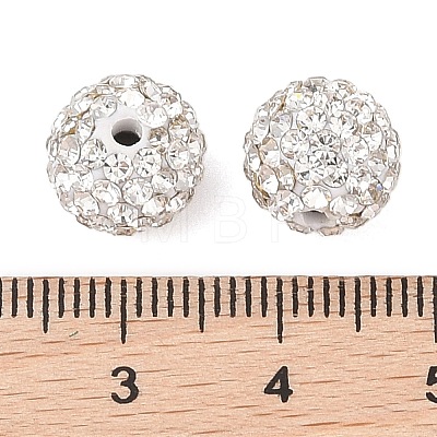 Polymer Clay Rhinestone Beads X-RB-N006-70-1