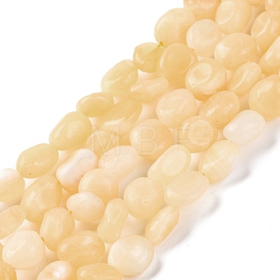 Natural Yellow Jade Beads Strands G-G146-A20-01-1