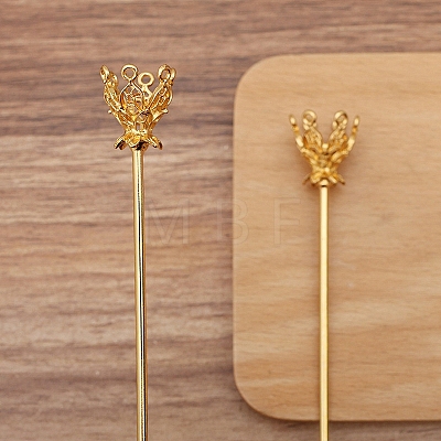 Flower Alloy Hair Stick Finding PW-WGEA70F-01-1