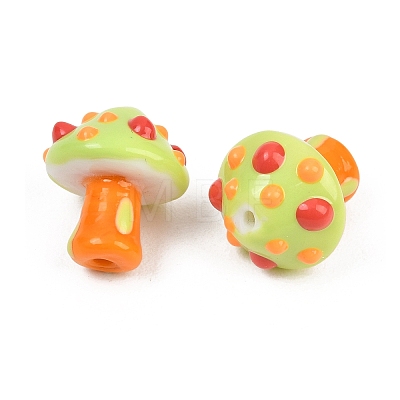 Handmade Lampwork Enamel Beads LAMP-B055-02I-1