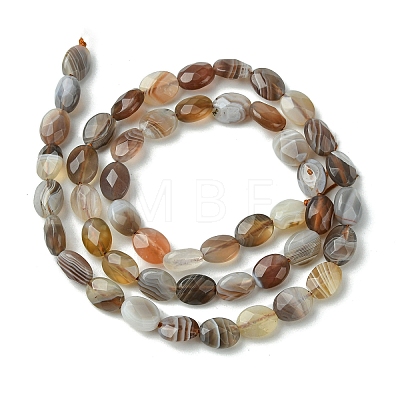 Natural Botswana Agate Beads Strands G-H004-B02-01-1