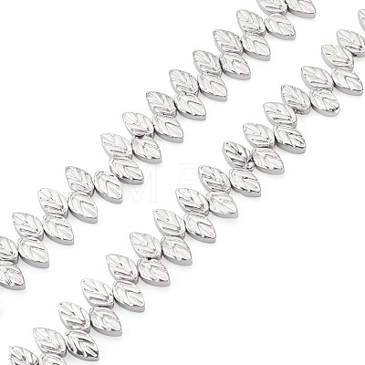 130Pcs 2 Strands Electroplate Glass Beads Strands EGLA-TA0013-56B-1
