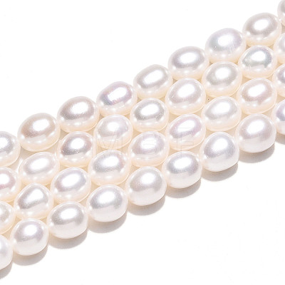 Natural Cultured Freshwater Pearl Beads Strands PEAR-N012-07Z-01-1
