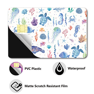 Rectangle PVC Plastic Waterproof Card Stickers DIY-WH0432-234-1