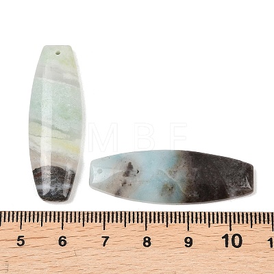 Natural Flower Amazonite Pendants G-K381-20C-1