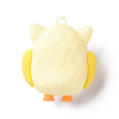 PVC Cartoon Owl Doll Pendants KY-C008-04F-1