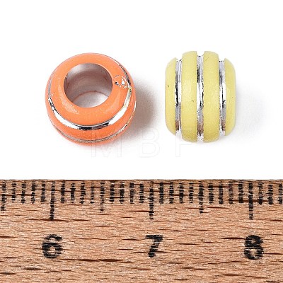 Opaque Acrylic European Large Hole Beads SACR-N020-02-1