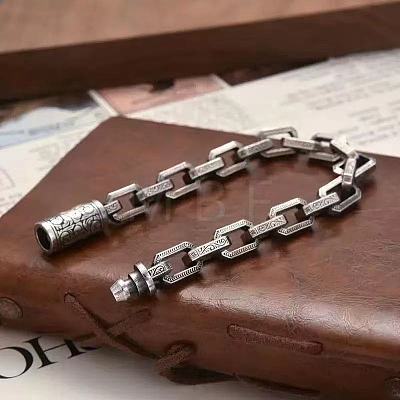 Brass Rectangle Link Chain Bracelets for Men FS-WG04BA2-03-1