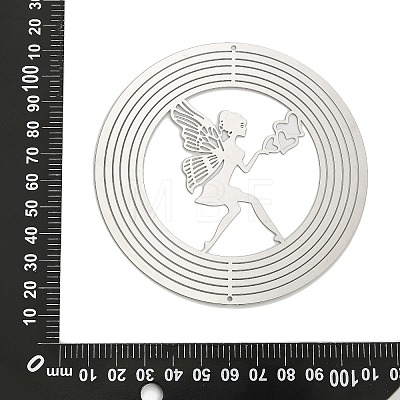 201 Stainless Steel Laser Cut Connector Charms STAS-Z116-01P-01-1