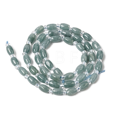 Natural Myanmar Jadeite Beads Strands G-F822-C01-02-1