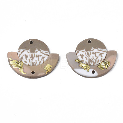 Handmade Polymer Clay Connector Charms CLAY-N010-049-1