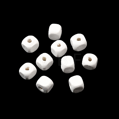 Spray Painted Wooden Beads WOOD-P021-01A-30-1
