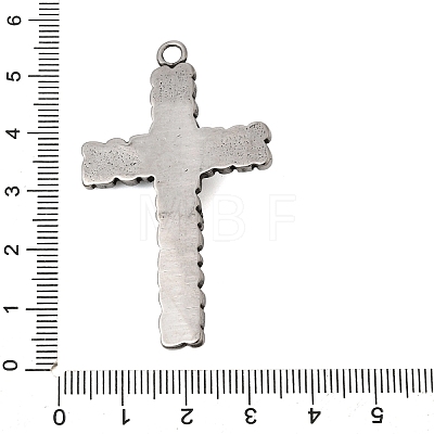 304 Stainless Steel Big Pendants STAS-B128-39AS-1
