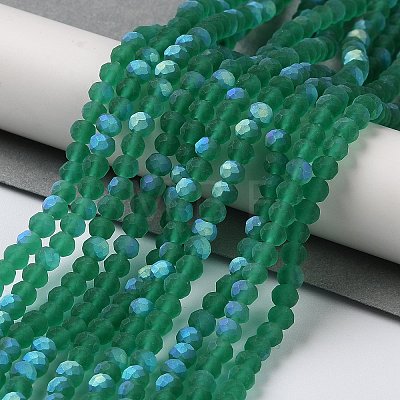 Transparent Glass Beads Strands EGLA-A034-T4mm-MB18-1