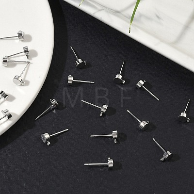 SHEGRACE Brass Stud Earring Findings XGR0105P-151P-1