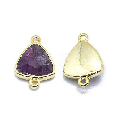 Natural Amethyst Links connectors G-O177-16G-G-1