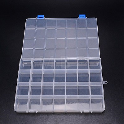 Rectangle PP Plastic Bead Storage Container CON-WH0080-80-1