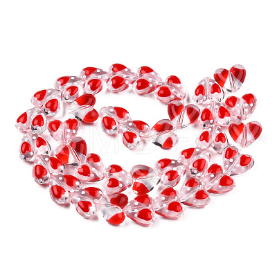 Transparent Acrylic Beads Strands ACRC-T011-05-1