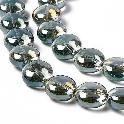 Electroplate Glass Beads Strands EGLA-L041-FR01-1