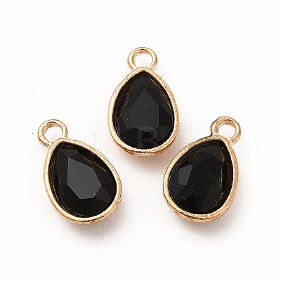 Faceted Glass Rhinestone Pendants GLAA-I051-A12-1