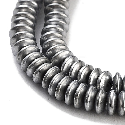 Electroplated Synthetic Non-magnetic Hematite Beads Strands G-P545-A01-01-1