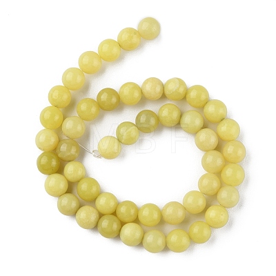 Natural Lemon Jade Beads Strands G-G0003-C02-B-1