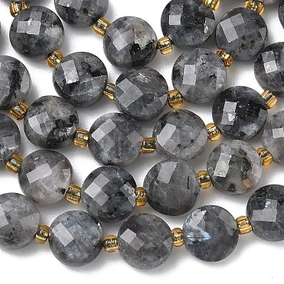 Natural Larvikite Beads Strands G-K389-B85-01-1