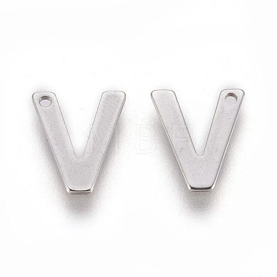 Tarnish Resistant 304 Stainless Steel Charms STAS-F175-02P-V-1