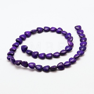 Heart Synthetic Turquoise Beads Strands TURQ-I019-12mm-03-1