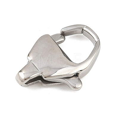316 Stainless Steel Lobster Claw Clasps STAS-C154-02D-P-1