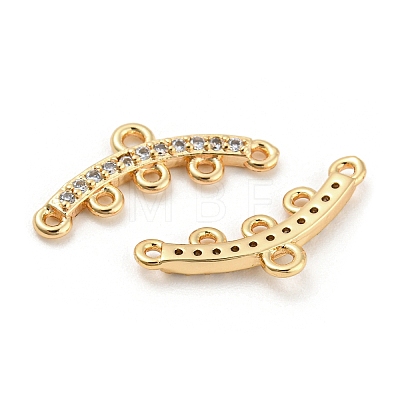 Brass Micro Cubic Zirconia Chandelier Components Links LS-KK-Q789-46G-1