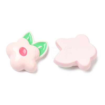 Opaque Resin Fruit Cabochons RESI-G072-02G-1