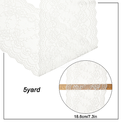 Elastic Lace Trim OCOR-WH0057-09A-02-1