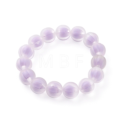 Transparent Acrylic Beads Stretch Bracelet Set for Kids BJEW-JB06502-1