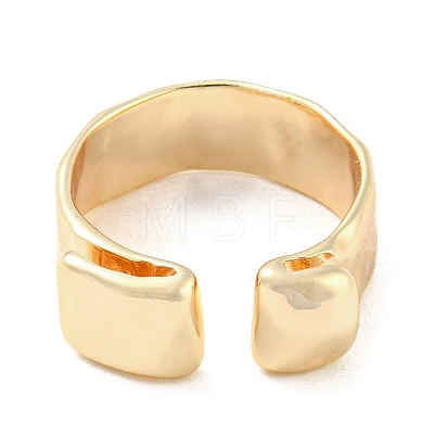 Brass Open Cuff Rings RJEW-K254-02G-1
