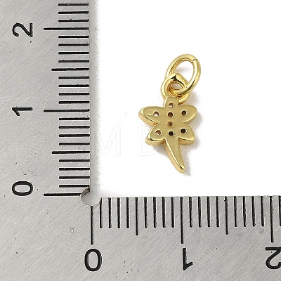 Real 18K Gold Plated Brass Pave Cubic Zirconia Pendants KK-M283-04B-01-1
