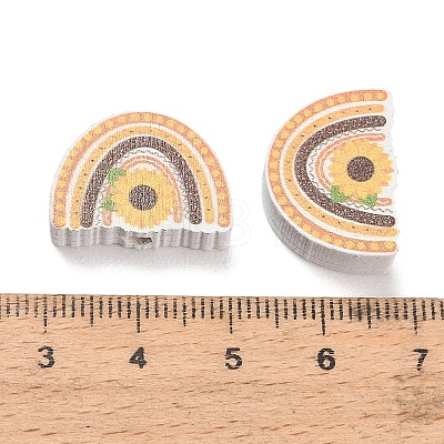 Printed Wood Beads WOOD-D289-02H-1