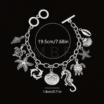 Ocaen Alloy Charm Bracelets FS-WGFD137-01-1