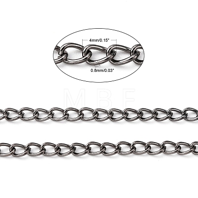 Iron Twisted Chains Curb Chains CHS003Y-B-1