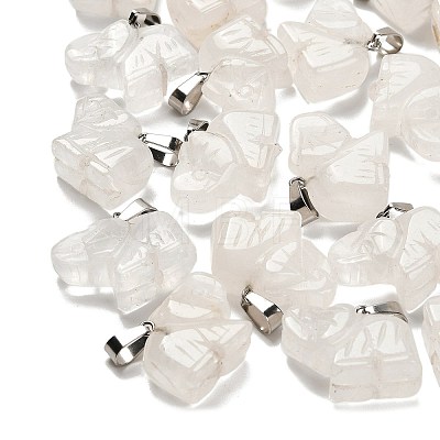 Natural Quartz Crystal Pendants G-B127-05P-14-1