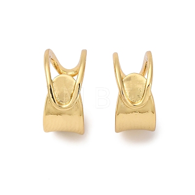 C-Shaped Brass Cuff Earrings EJEW-G445-04G-1
