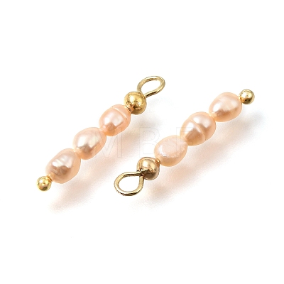 Natural Freshwater Pearl Beaded Pendants PA-CBAF2FA-01G-1