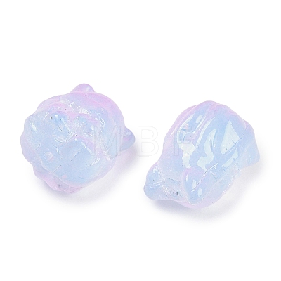 Transparent Spray Paint Glass Beads X1-GLAA-H035-01K-1