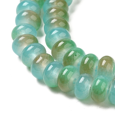 Baking Paint Glass Beads Strands X-DGLA-C003-01H-1