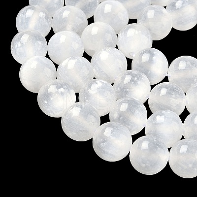Natural Selenite Beads Strands G-L552H-16D-1