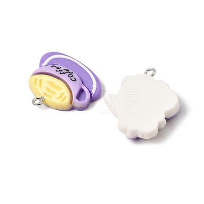 Opaque Resin Pendants RE-CBA06E9-02P-1
