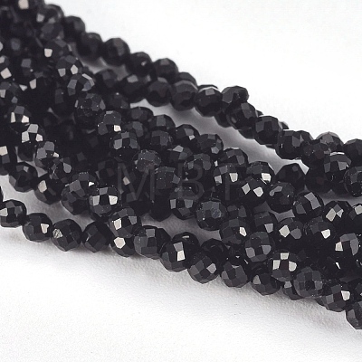 Faceted Glass Beaded Necklaces NJEW-D041-01-1
