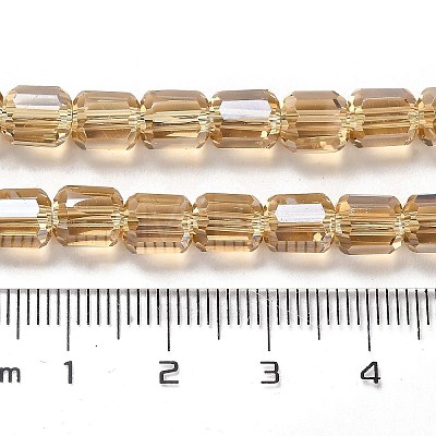 Electroplate Glass Beads Strands EGLA-D030-19J-1